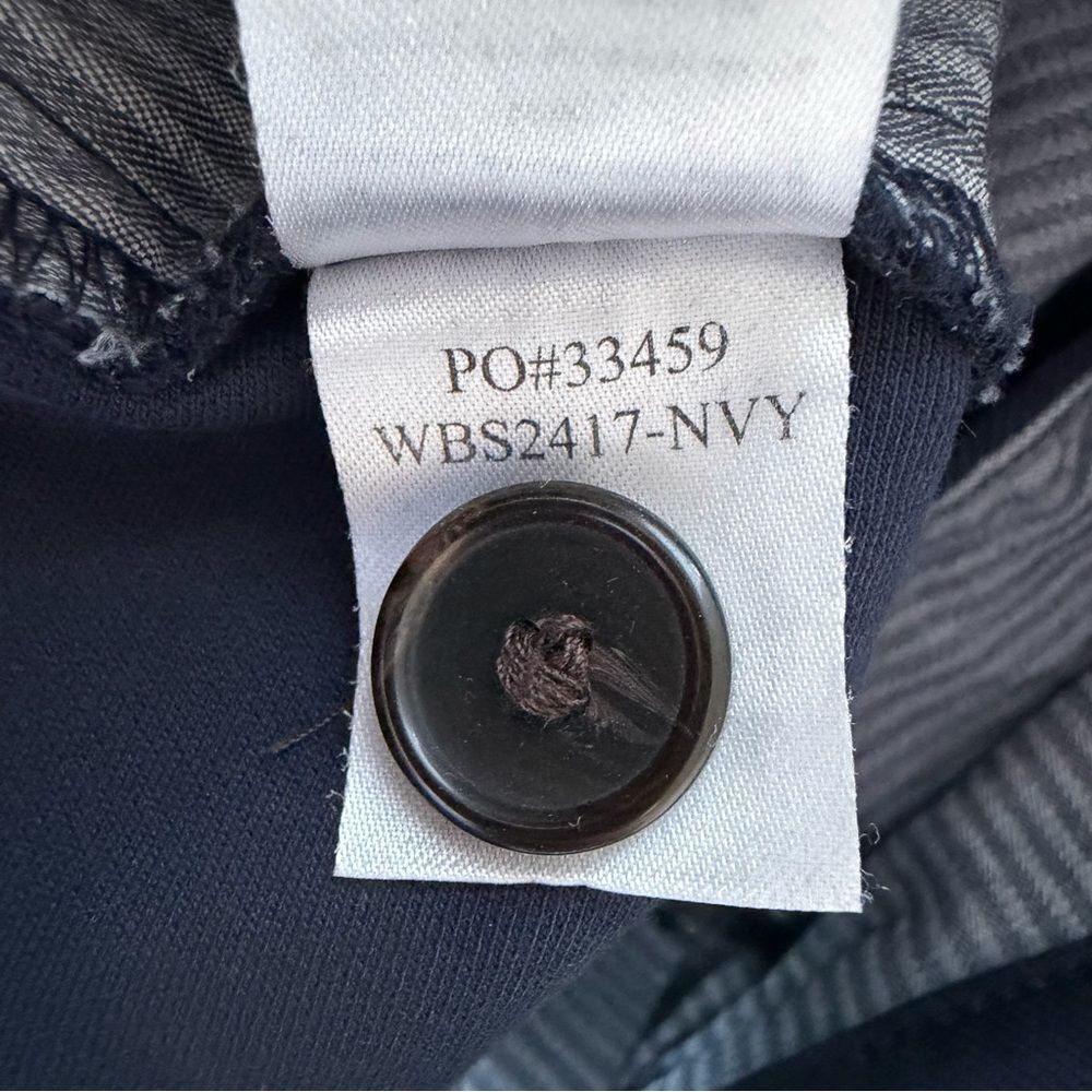 Faherty Coastline Ankle Organic Cotton Blend Chino Pants  in Navy Blue Size 4 - Picture 10 of 10